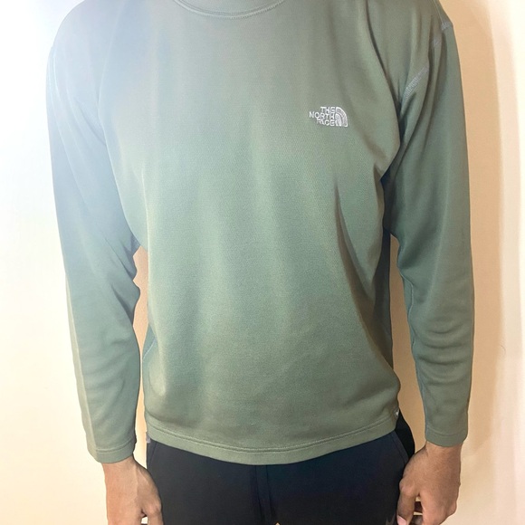 Used The North Face green Large Long sleeve , Punk Outdoor y2k Green - Picture 7 of 11